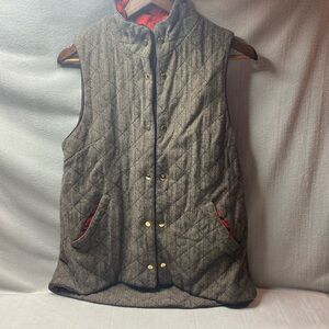 Elizabeth McKay quilted  snap front vest size extra small
